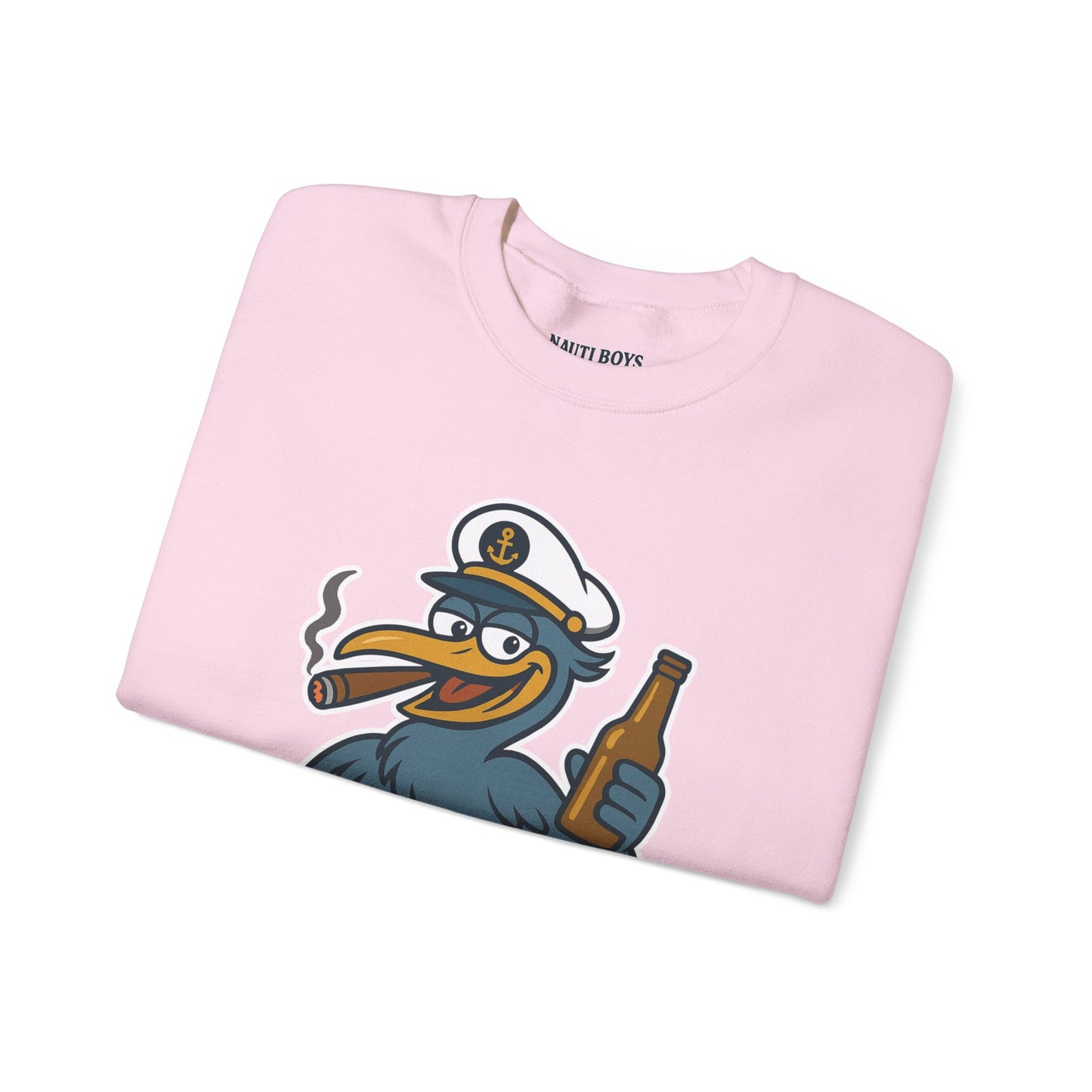 Unisex Nauti Boys 'Buzz the Heron' Crewneck Sweatshirt
