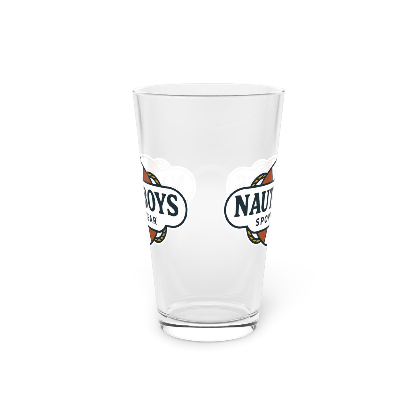 Nauti Boys Logo Pint Glass