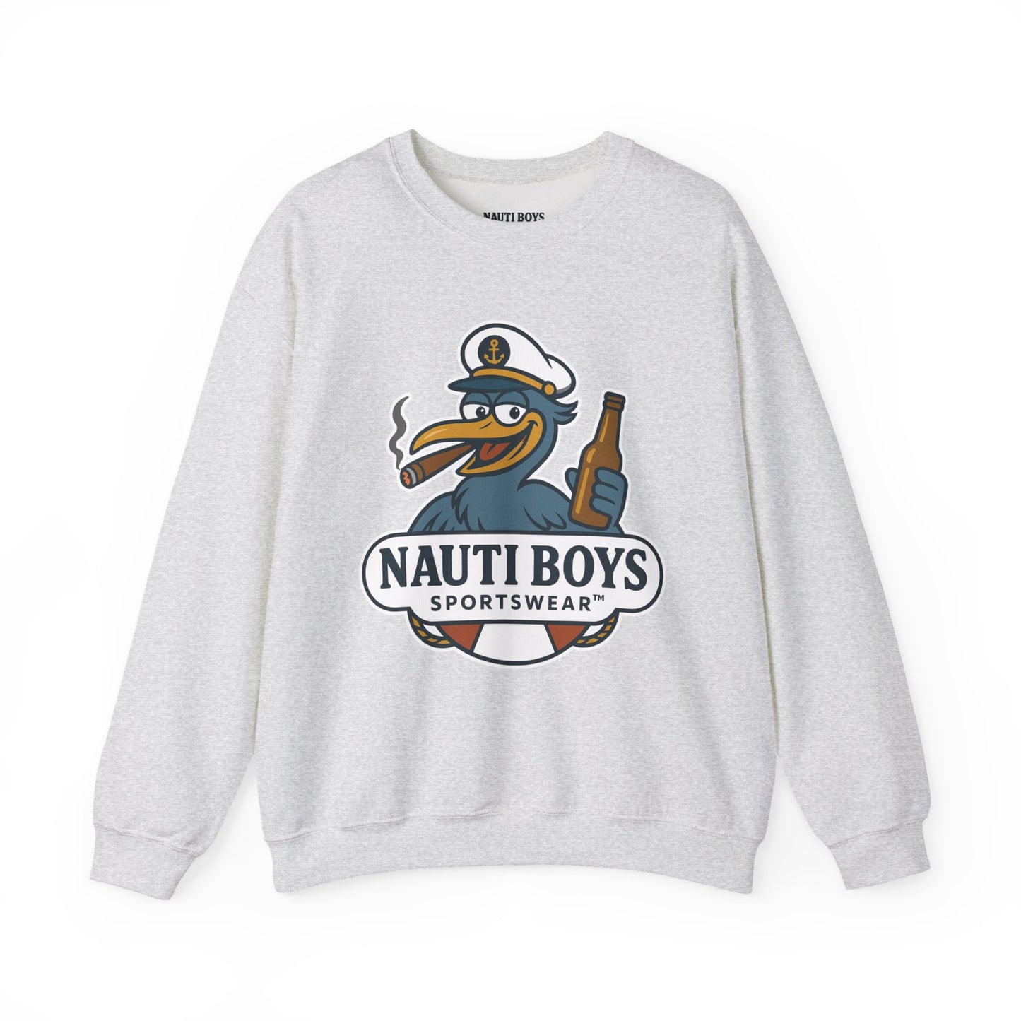 Unisex Nauti Boys 'Buzz the Heron' Crewneck Sweatshirt