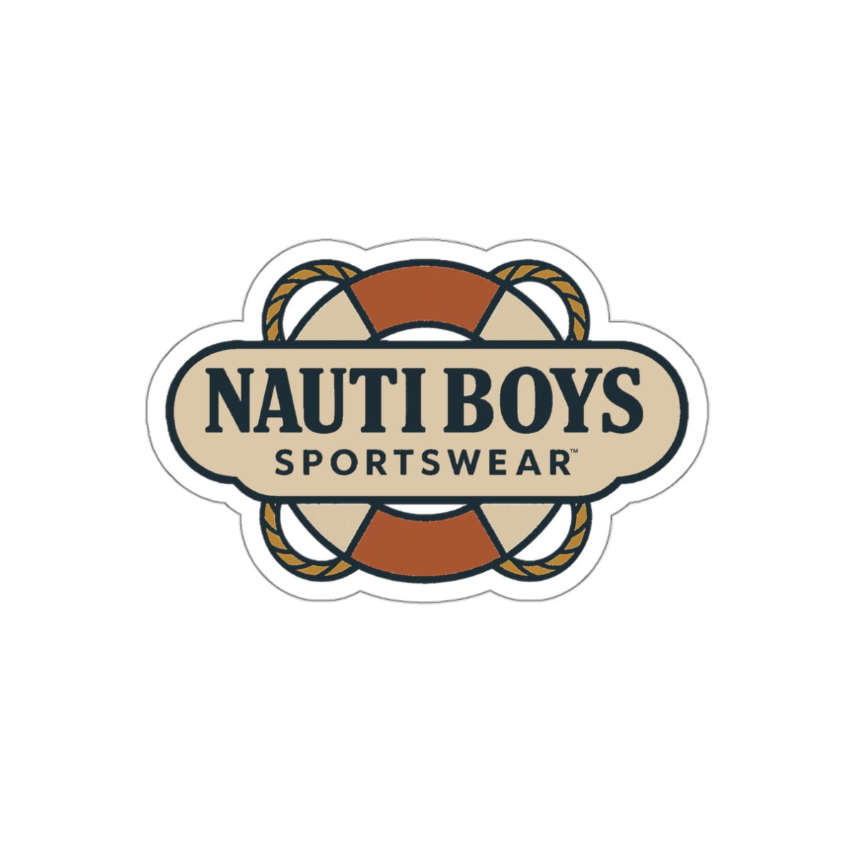 Nauti Boys Vintage Logo Die-Cut Sticker