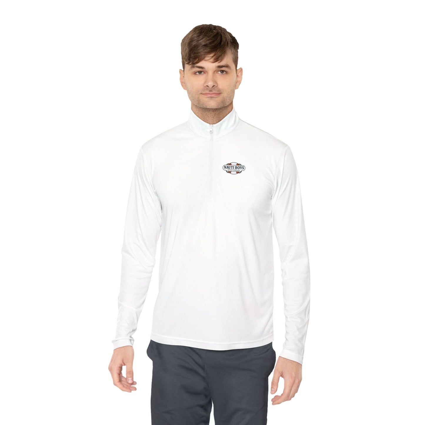 Unisex Nauti Boys Logo Quarter-Zip Pullover