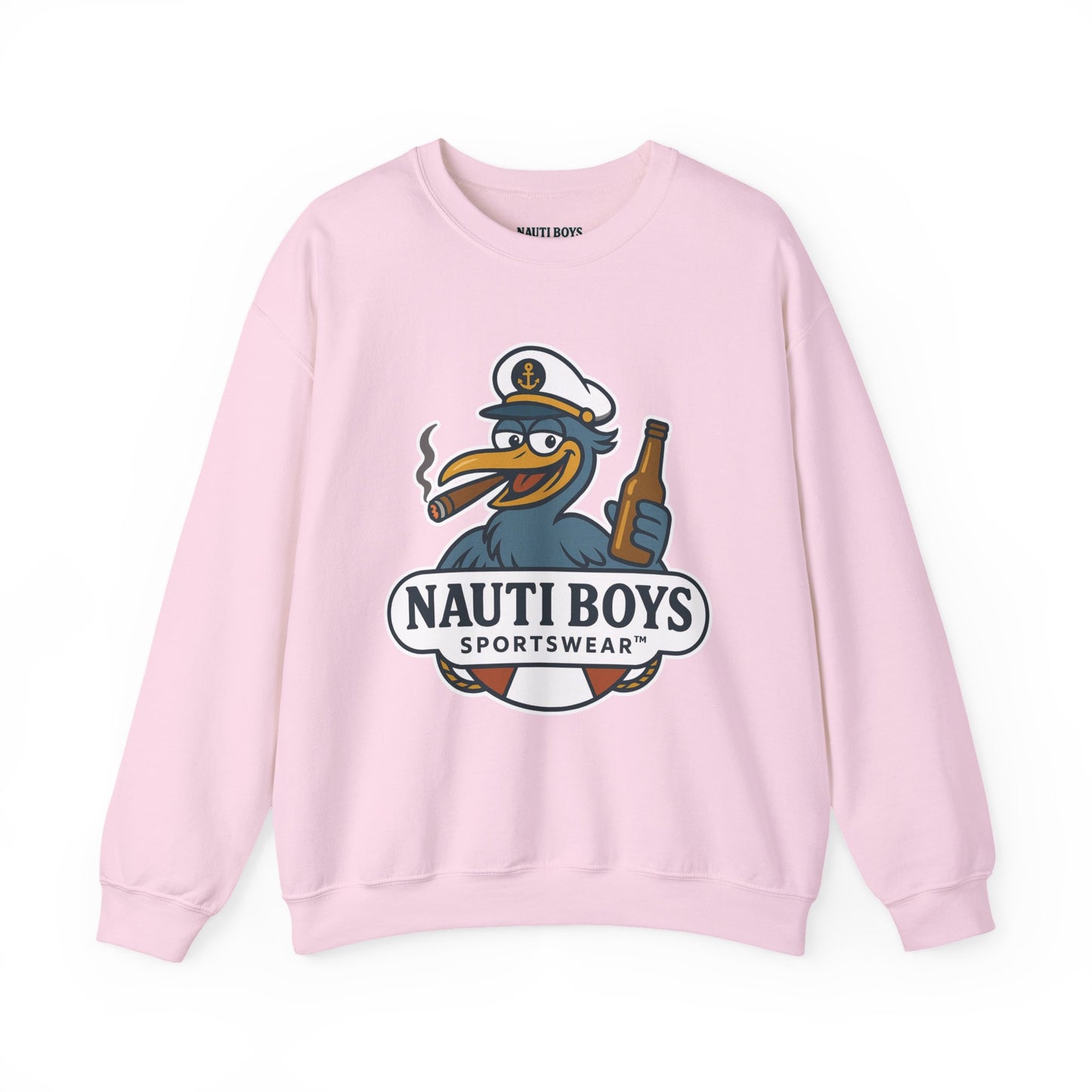Unisex Nauti Boys 'Buzz the Heron' Crewneck Sweatshirt