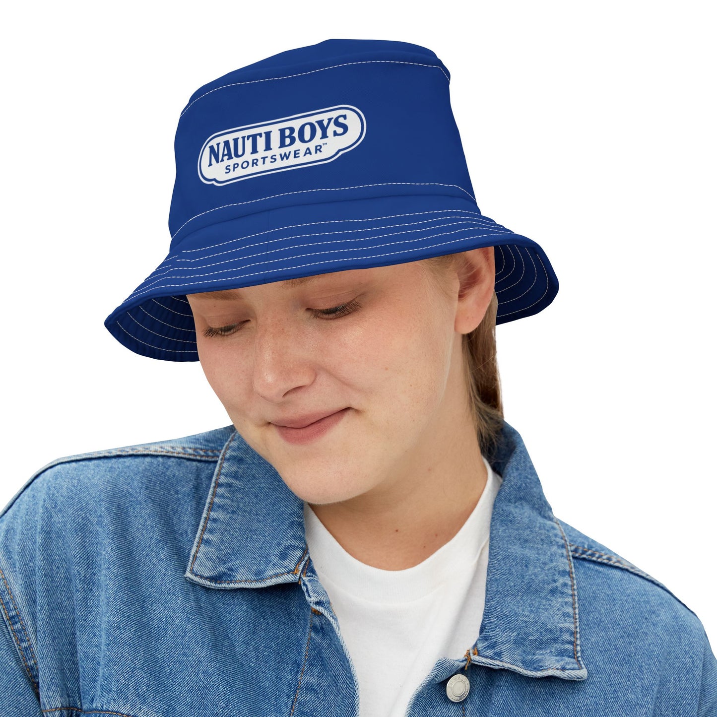 Nauti Boys Logo Bucket Hat - Blue
