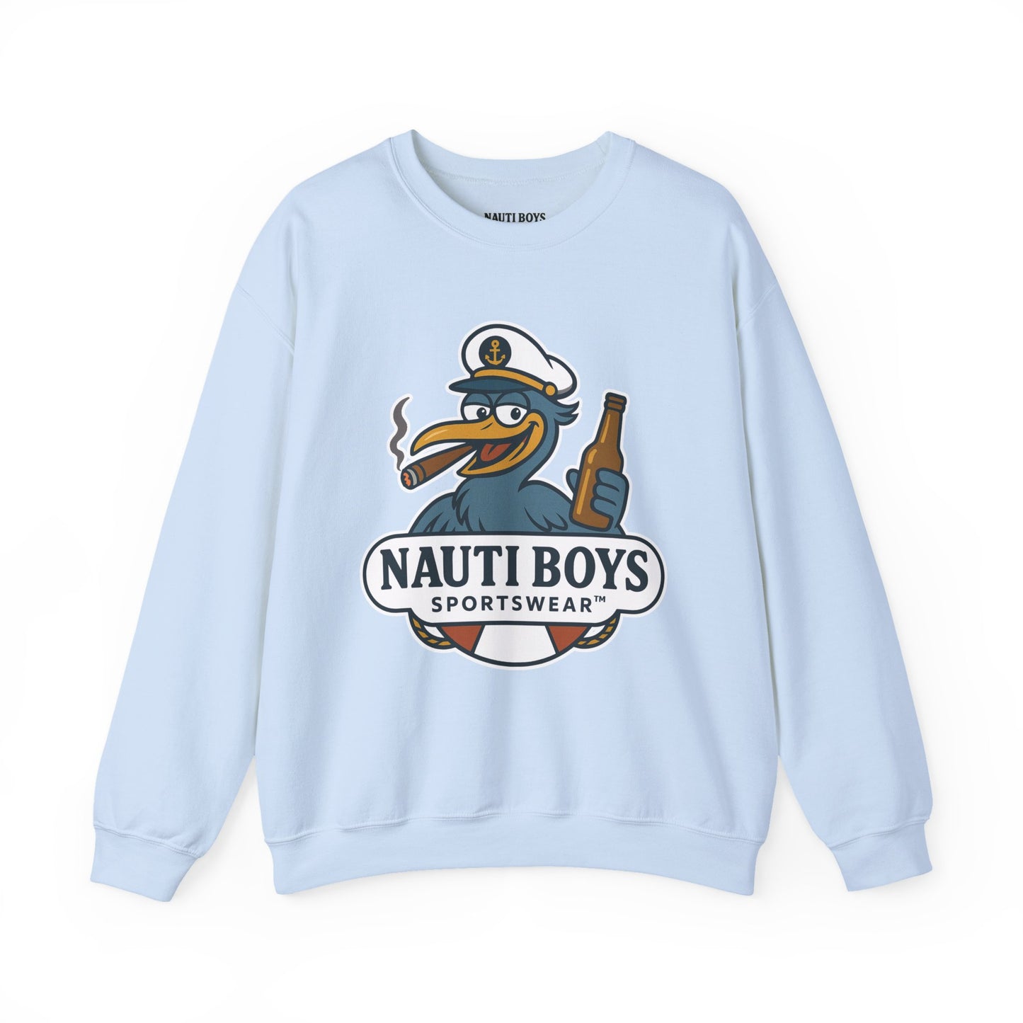 Unisex Nauti Boys 'Buzz the Heron' Crewneck Sweatshirt
