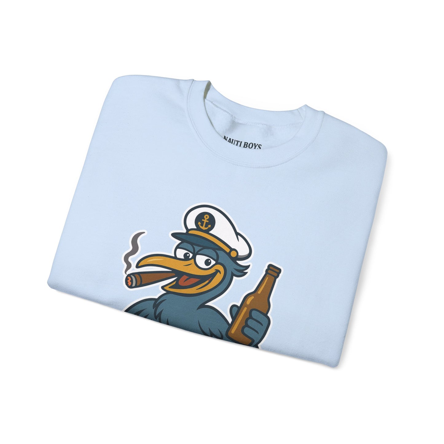 Unisex Nauti Boys 'Buzz the Heron' Crewneck Sweatshirt