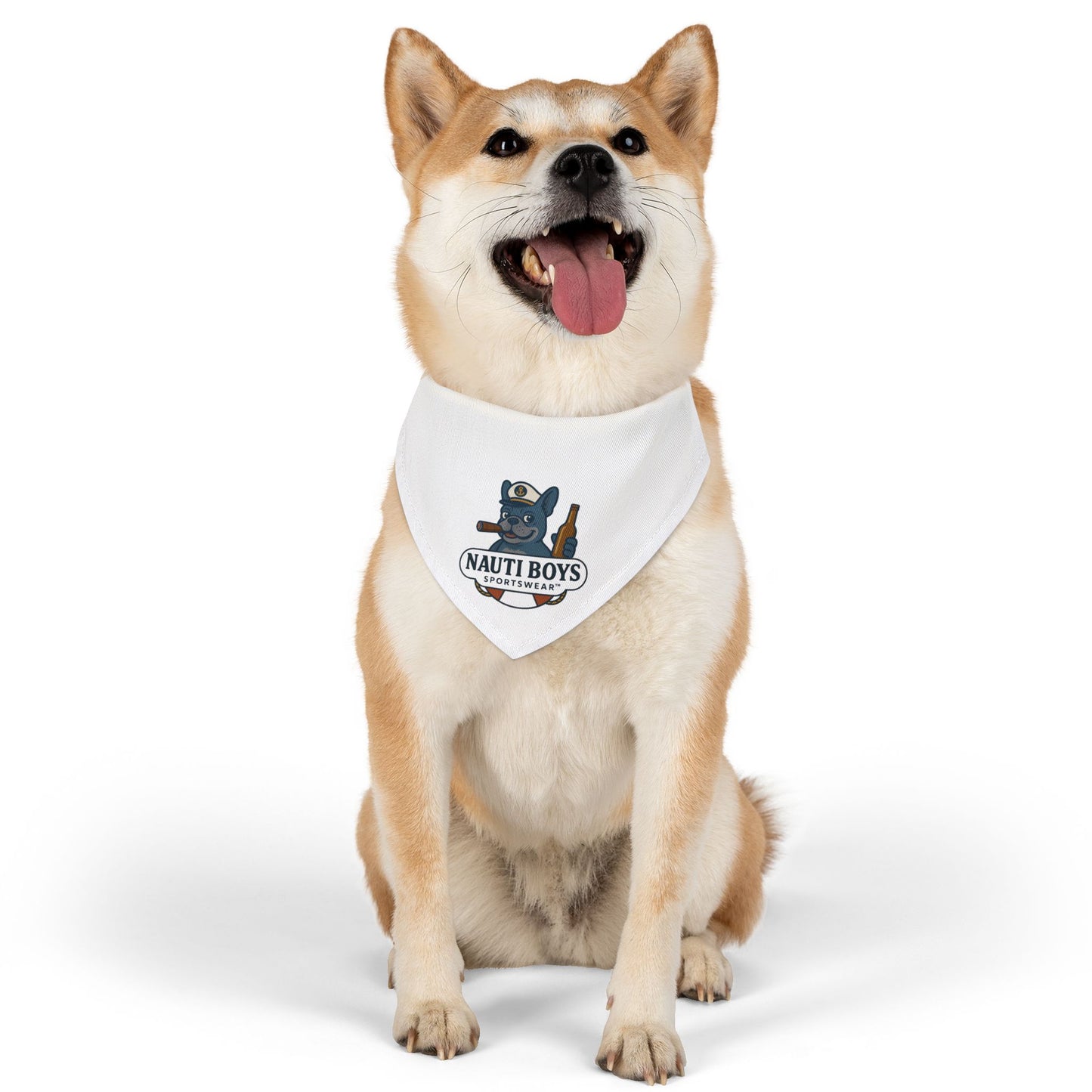 Nauti Boys 'French Face' Adjustable Pet Bandana