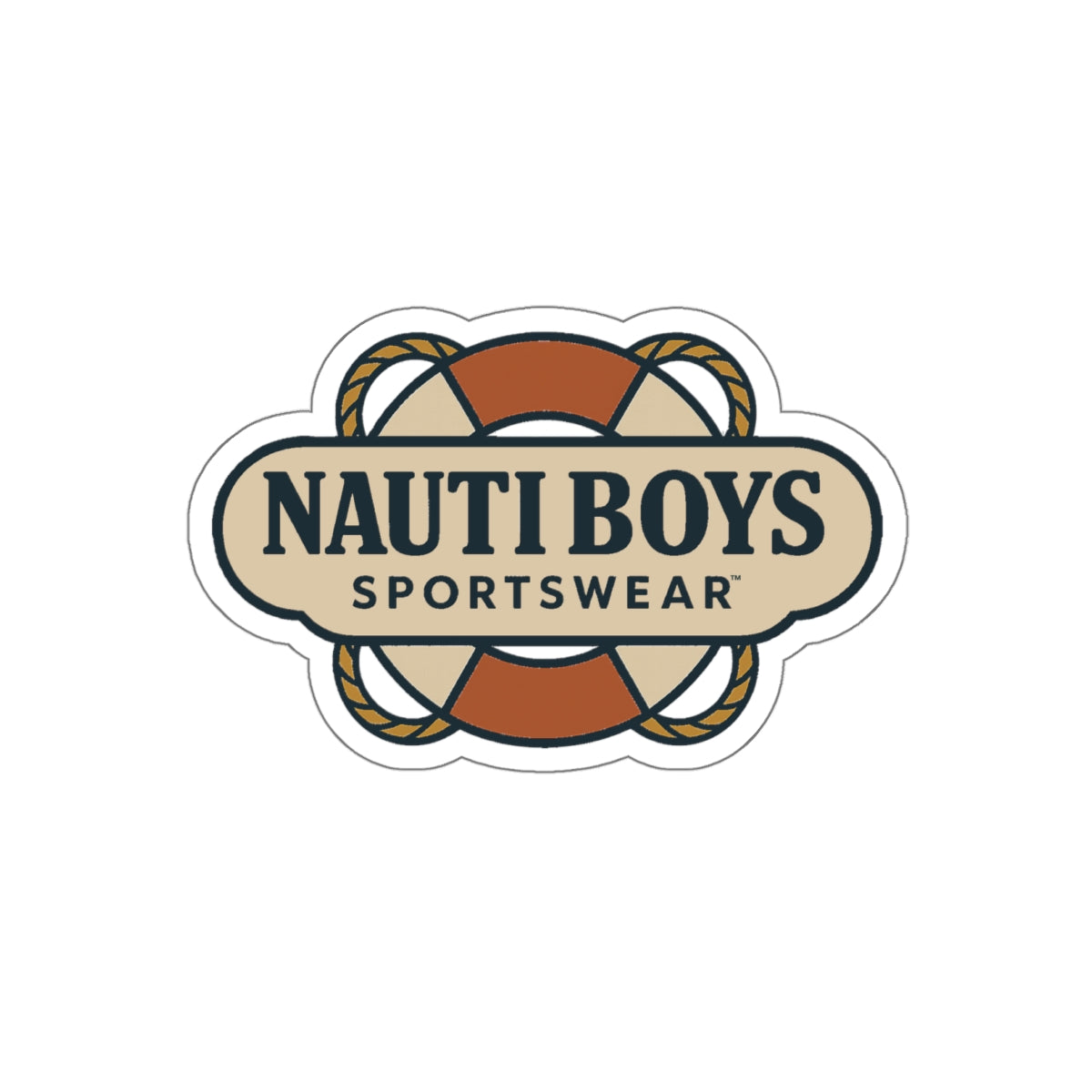 Nauti Boys Vintage Logo Die-Cut Sticker