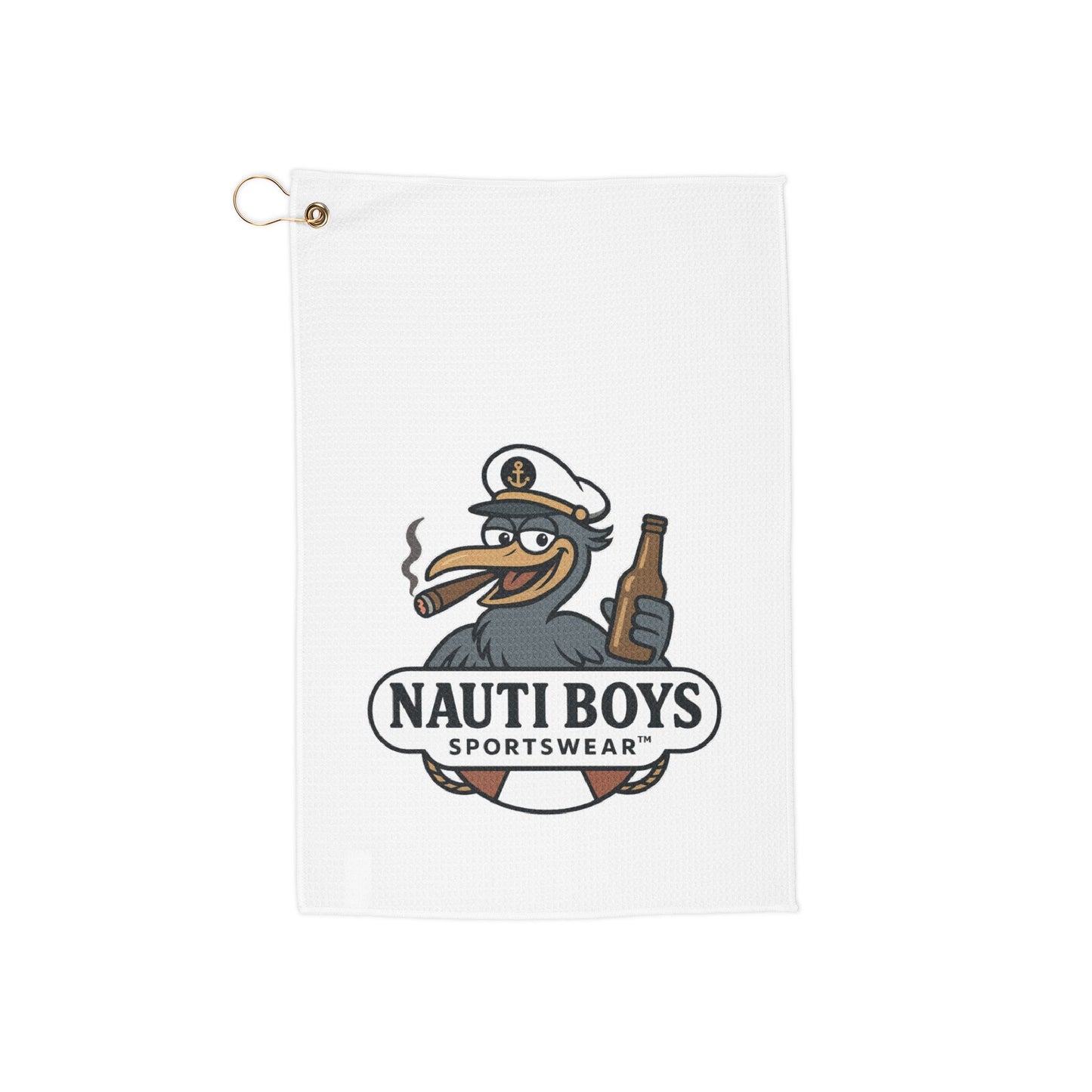 Nauti Boys 'Buzz the Heron' Golf Towel
