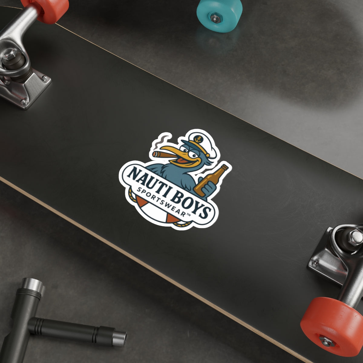 Nauti Boys 'Buzz the Heron' Die-Cut Sticker