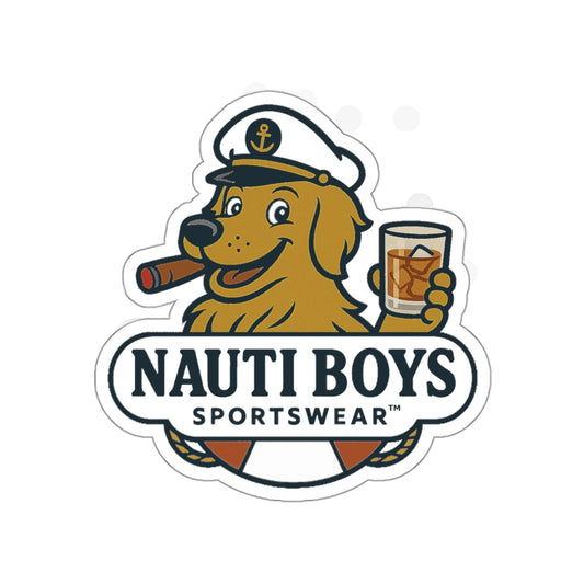Nauti Boys 'Golden Boy' Die-Cut Sticker