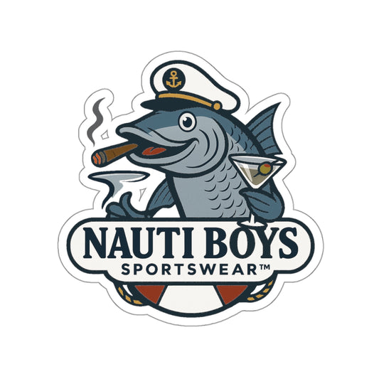 Nauti Boys 'King Chrome' Die-Cut Sticker