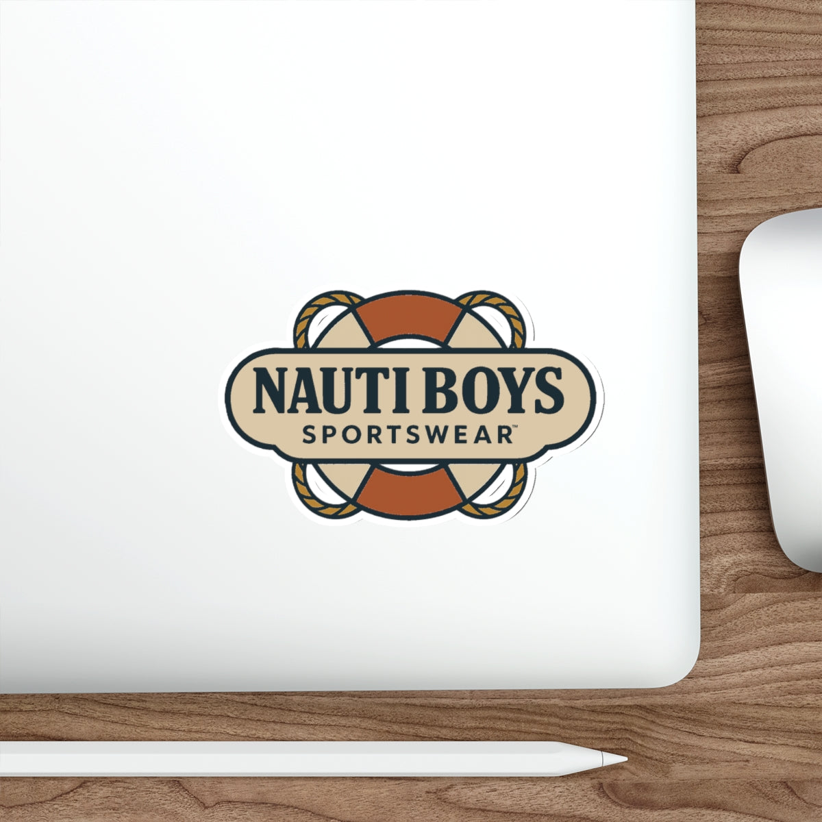 Nauti Boys Vintage Logo Die-Cut Sticker