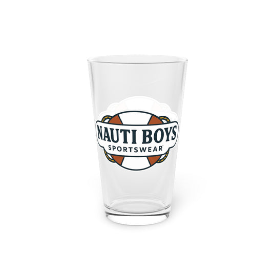 Nauti Boys Logo Pint Glass