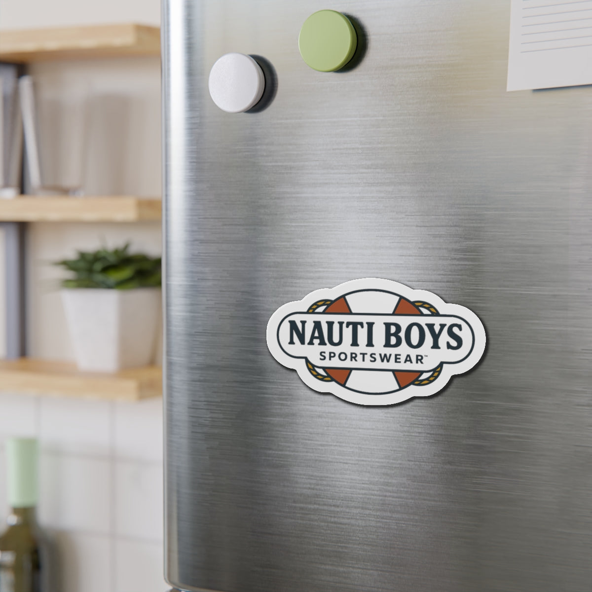 Nauti Boys Logo Die-Cut Magnet