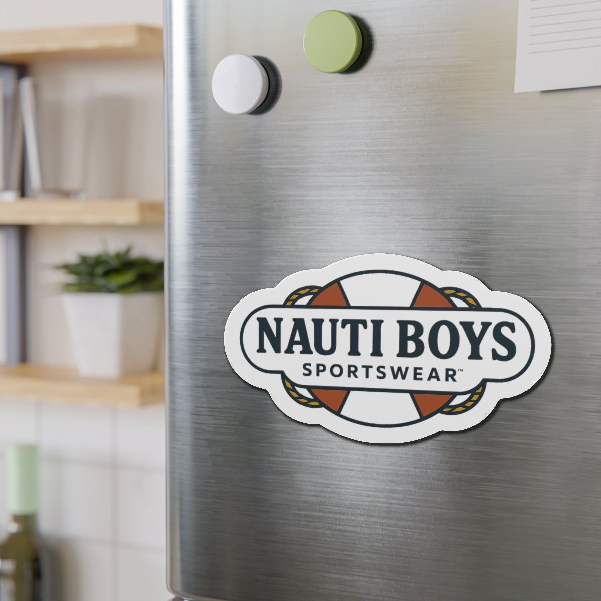 Nauti Boys Logo Die-Cut Magnet