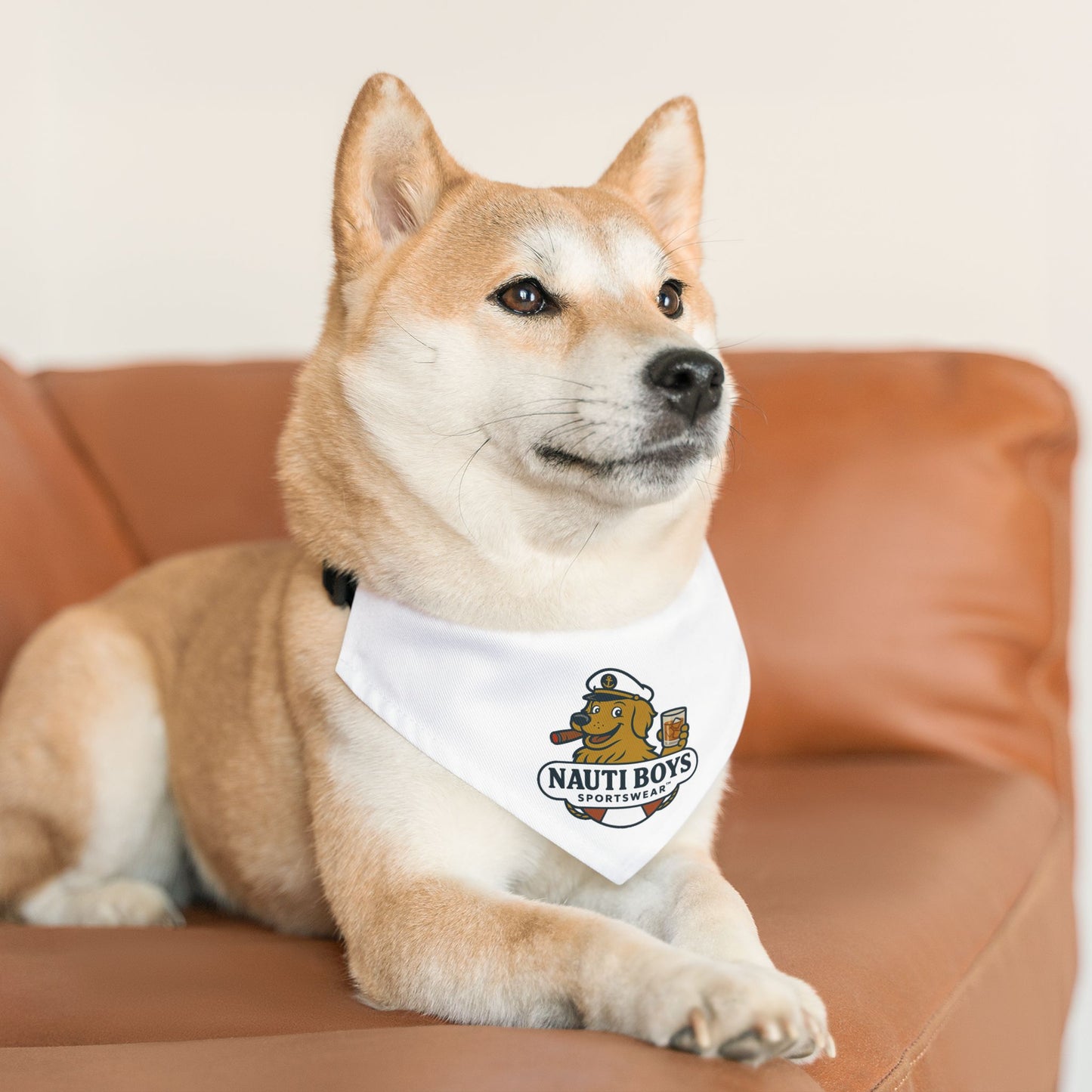 Nauti Boys 'Golden Boy' Adjustable Pet Bandana