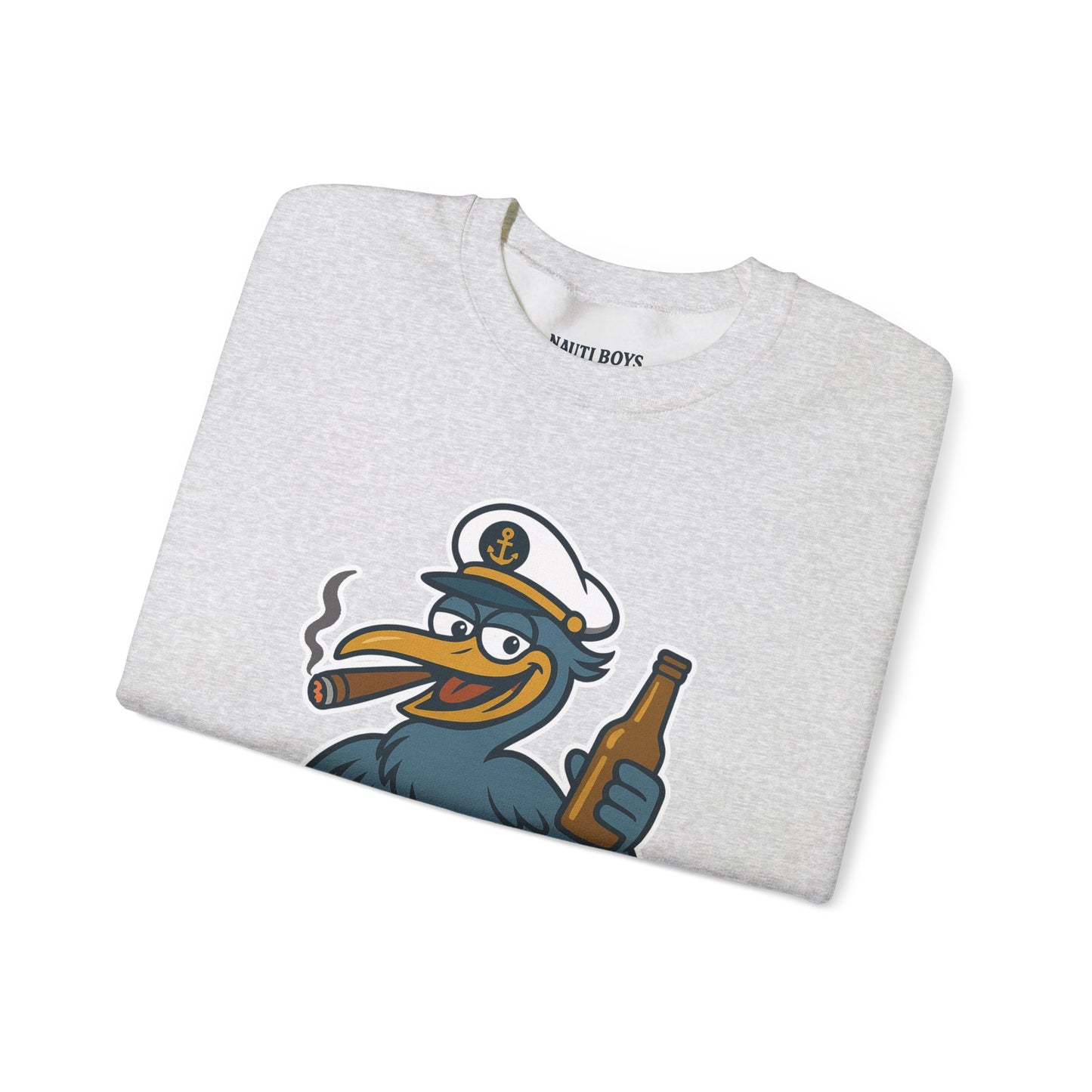 Unisex Nauti Boys 'Buzz the Heron' Crewneck Sweatshirt