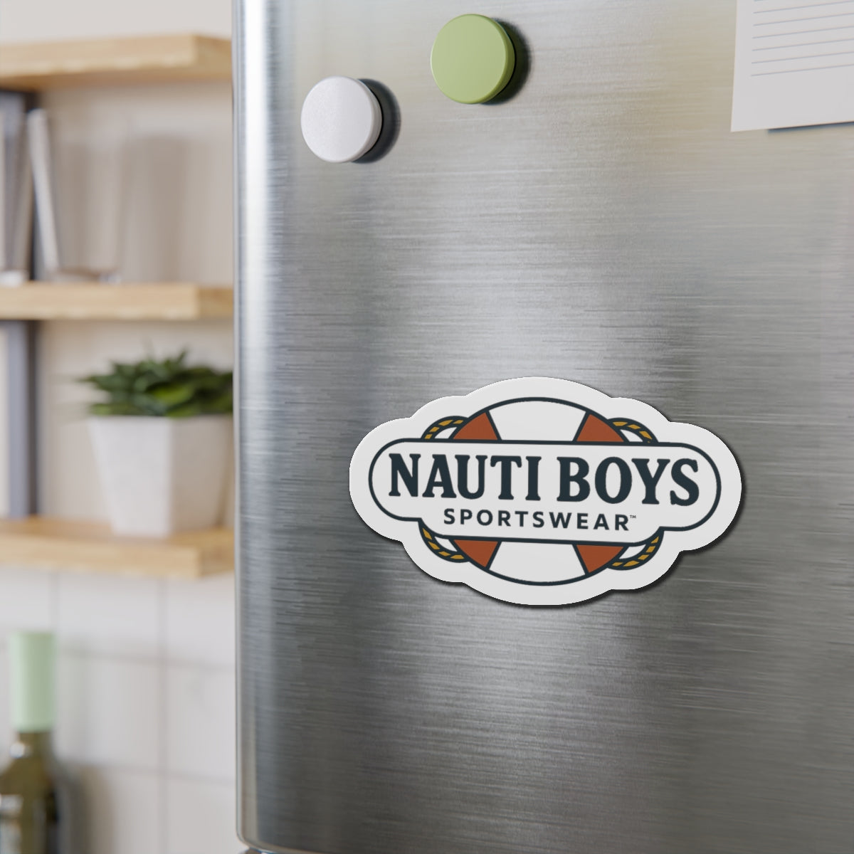 Nauti Boys Logo Die-Cut Magnet