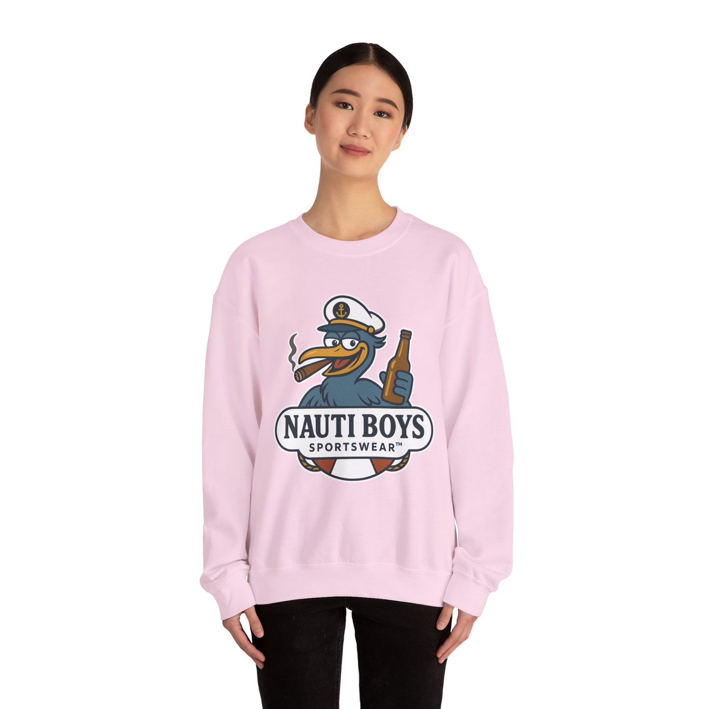 Unisex Nauti Boys 'Buzz the Heron' Crewneck Sweatshirt