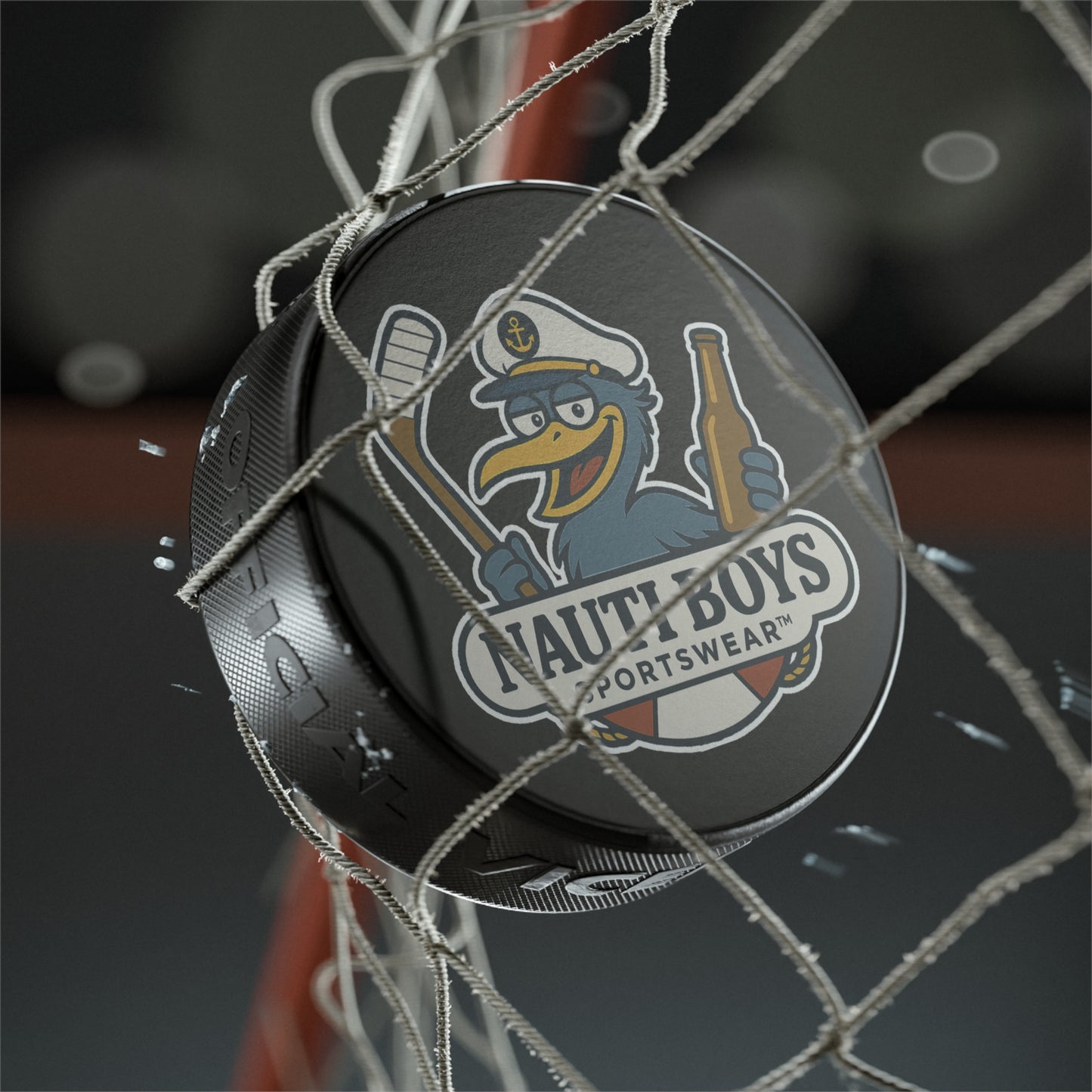 Nauti Boys Hockey Puck