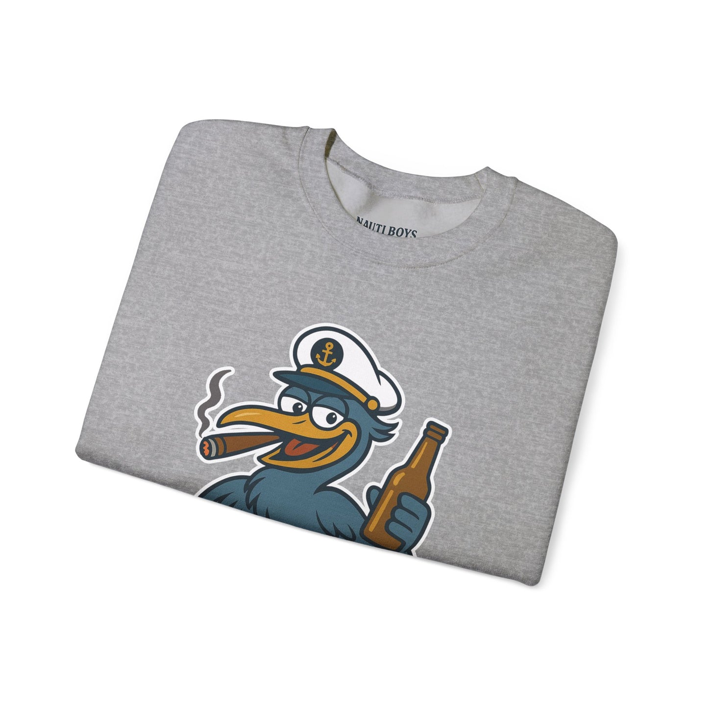 Unisex Nauti Boys 'Buzz the Heron' Crewneck Sweatshirt