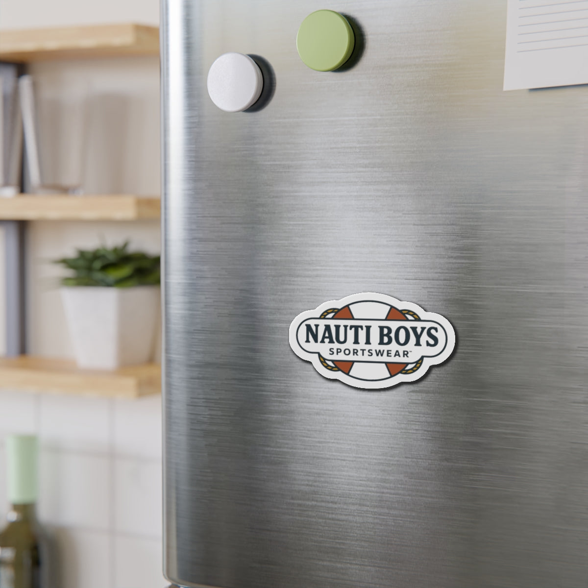 Nauti Boys Logo Die-Cut Magnet