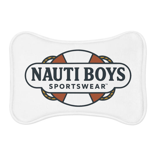 Nauti Boys Logo Pet Feeding Mat
