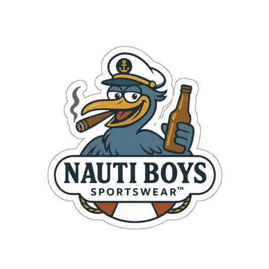 Nauti Boys 'Buzz the Heron' Die-Cut Sticker