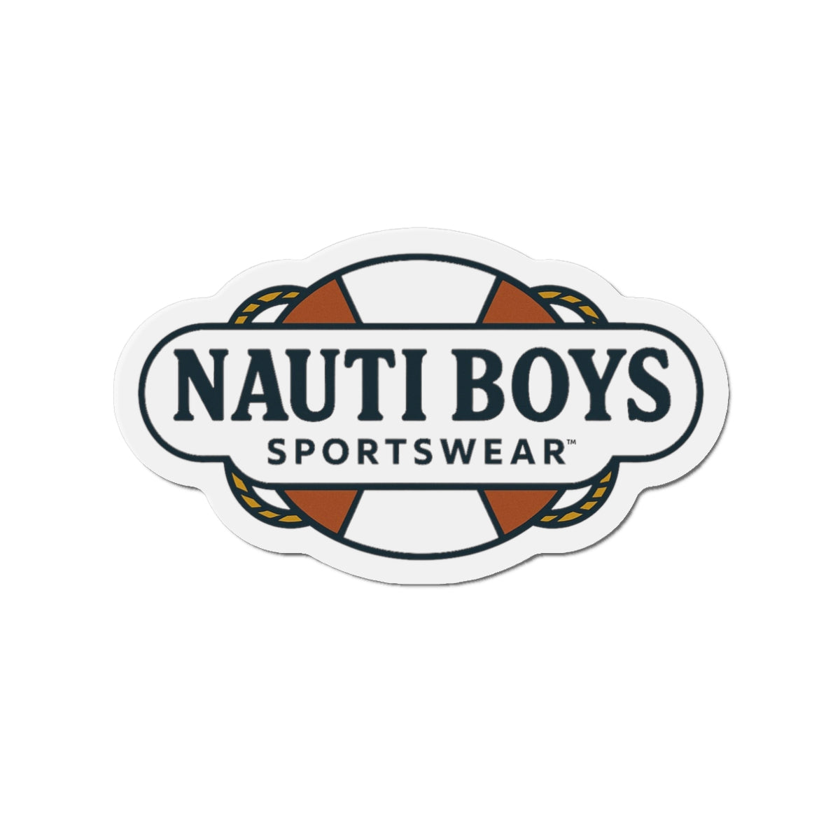 Nauti Boys Logo Die-Cut Magnet